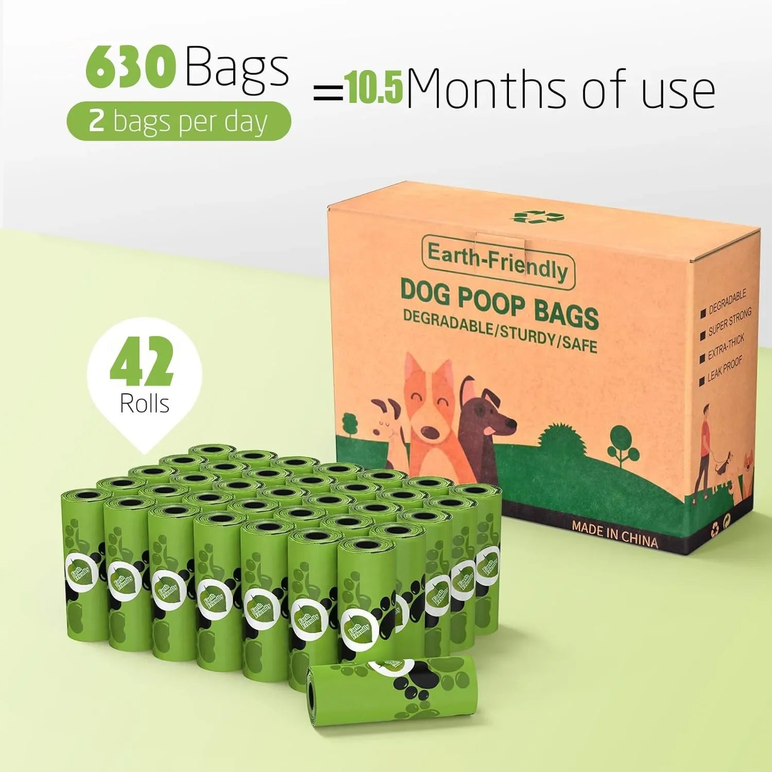 “Biobase Pet Poop Bags 42 Rolls