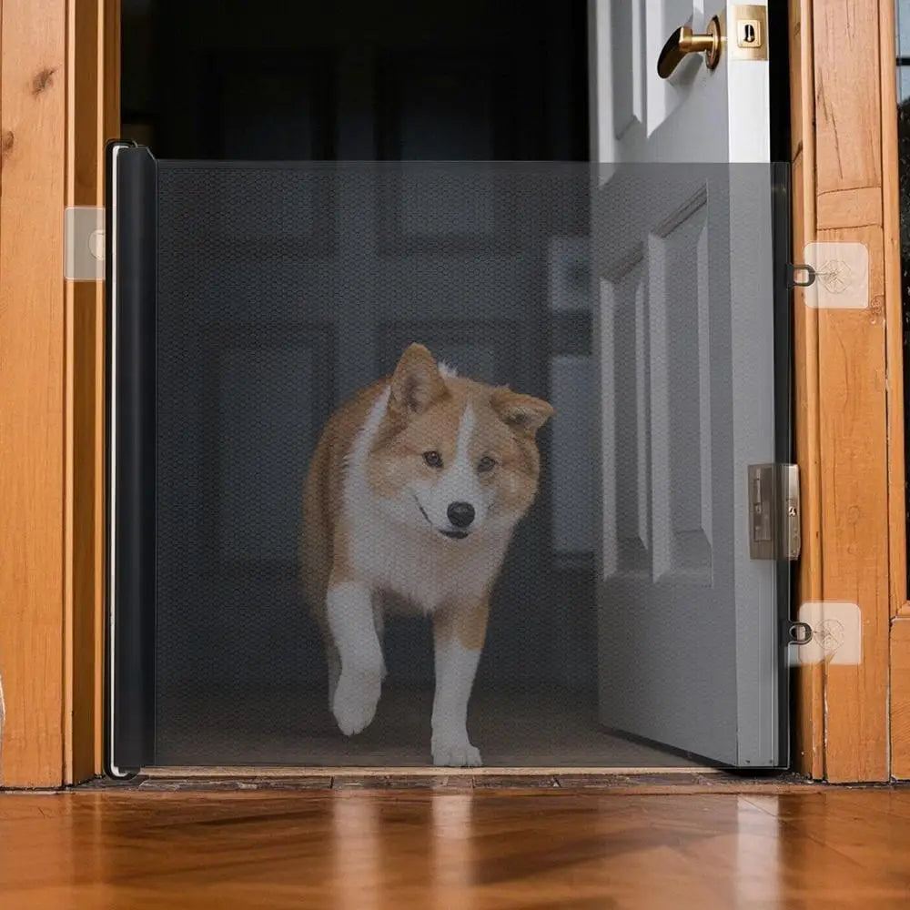 Retractable No-Drill Pet & Child Safety Mesh Gate