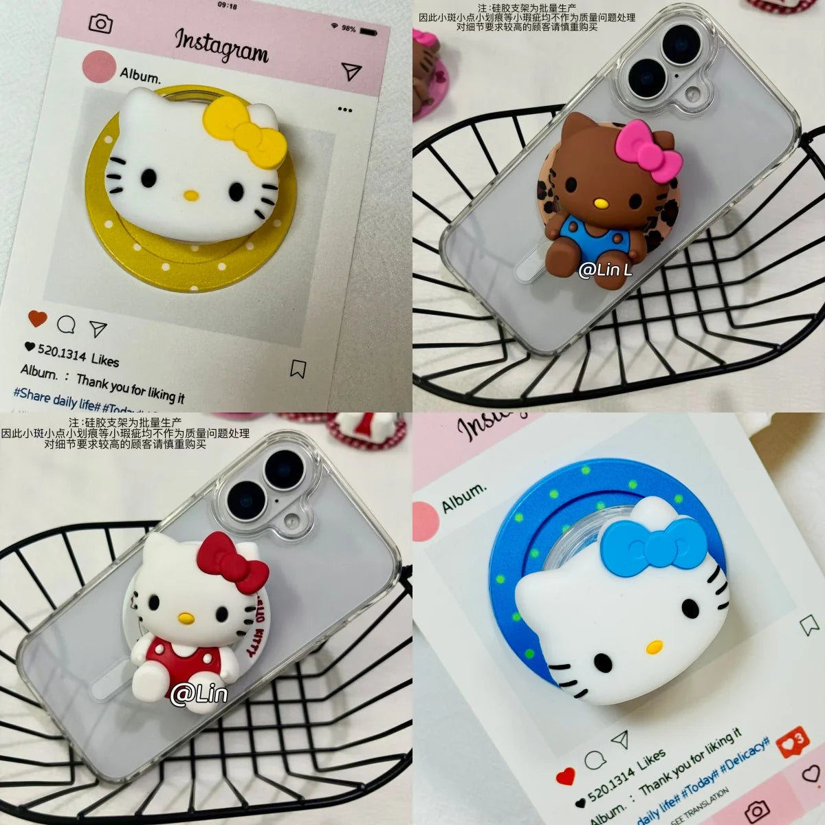 3D Bikini So Cute Magnetic Phone Holder Grip Tok Griptok For Magsafe iPhone MacSafe Ring Finger Expanding Stand