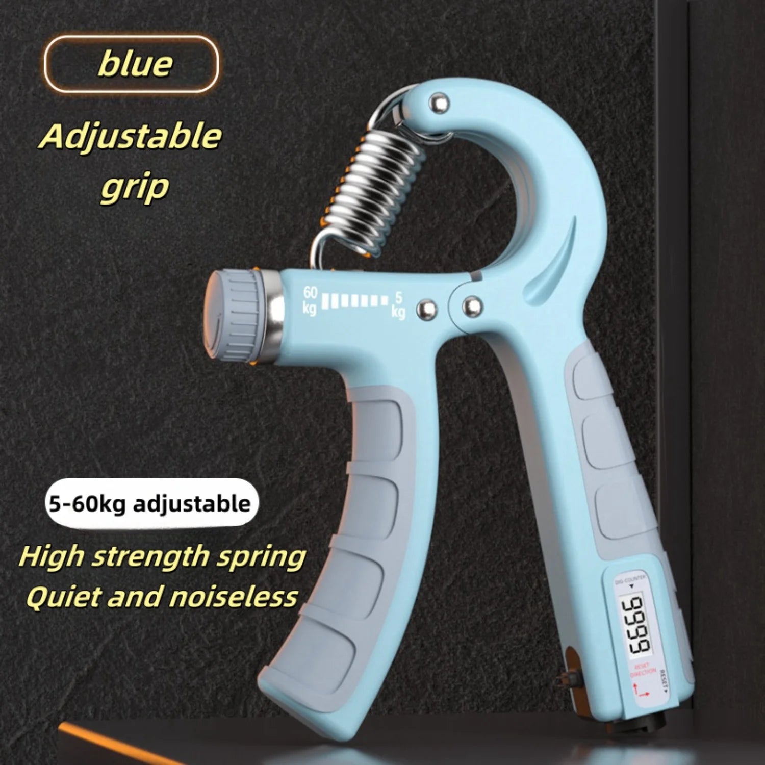 5-60KG Grip Strength TrainerHand Squeeze Forearm Strength TrainerAdjustable Resistance Hand Grip Strength TrainerMuscle Recovery