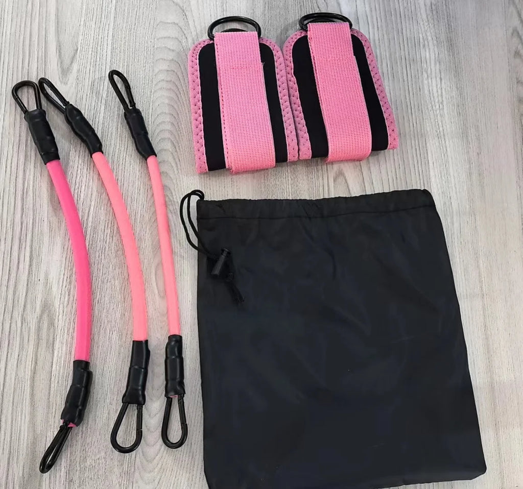 TPE Resistance Bands Ankle Straps Fitness Booty Band Squat Glute Workout Yoga Gym Equipment Guard Leg Strength Safety Extensions