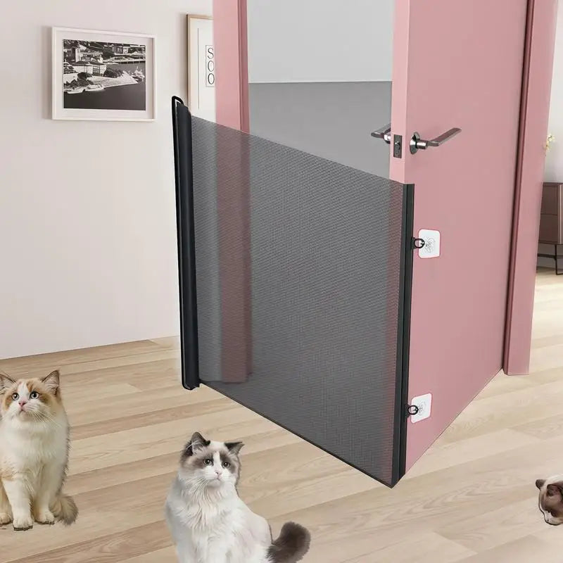 Retractable No-Drill Pet & Child Safety Mesh Gate