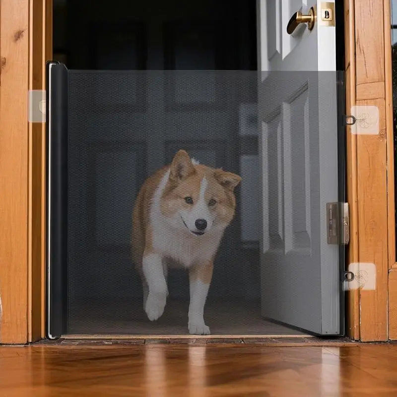 Retractable No-Drill Pet & Child Safety Mesh Gate