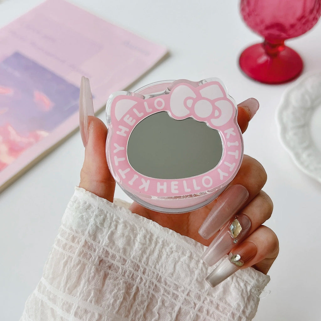 Korean Cute Mirror For Magsafe Magnetic Phone Griptok Grip Tok Stand For iPhone Foldable Wireless Charging Case Holder Ring