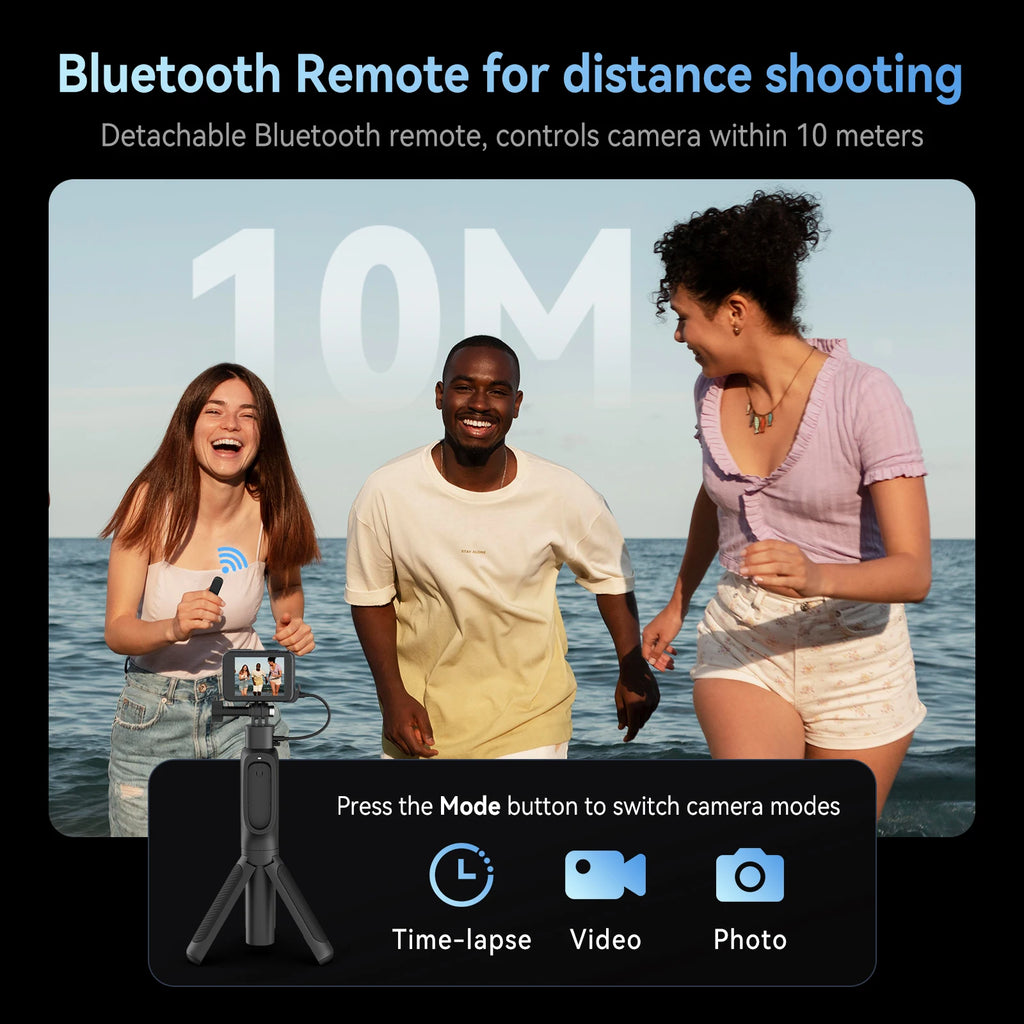 TELESIN 5000Mha Power Bank 360° Rotation Charging Selfie Stick Remote Control Tripod For Gopro Hero 13 12 11 10 9 MAX