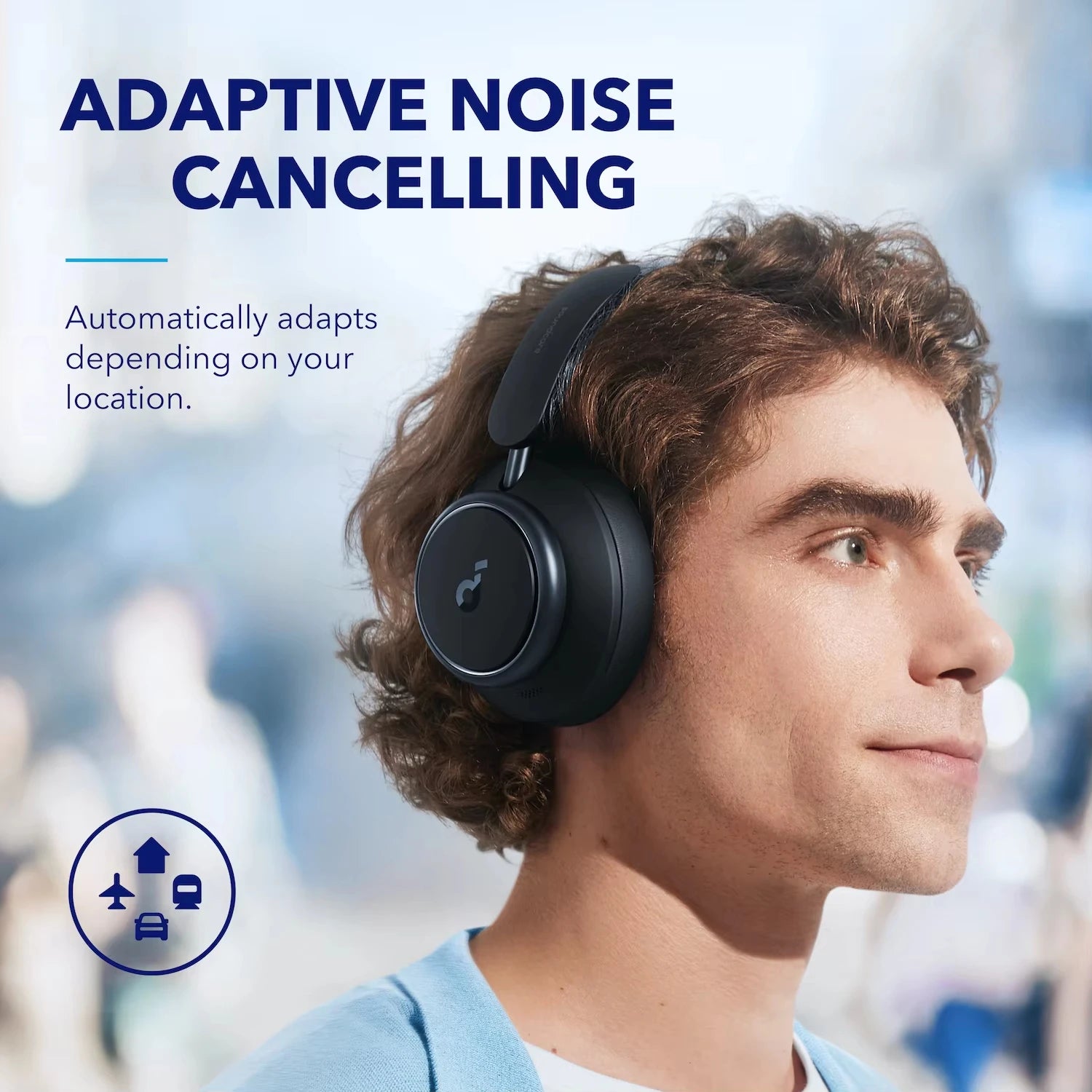 Soundcore by Anker Space Q45 Adaptive Active Noise Cancelling Headphones, App Control, LDAC Hi-Res Wireless Audio, Bluetooth 5.3