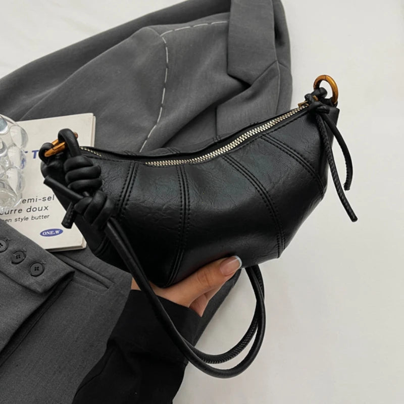 2025 Women’s Velvet Shoulder Bag – High-Quality Solid Color Crossbody Handbag, Soft Fashionable Western Style Bag