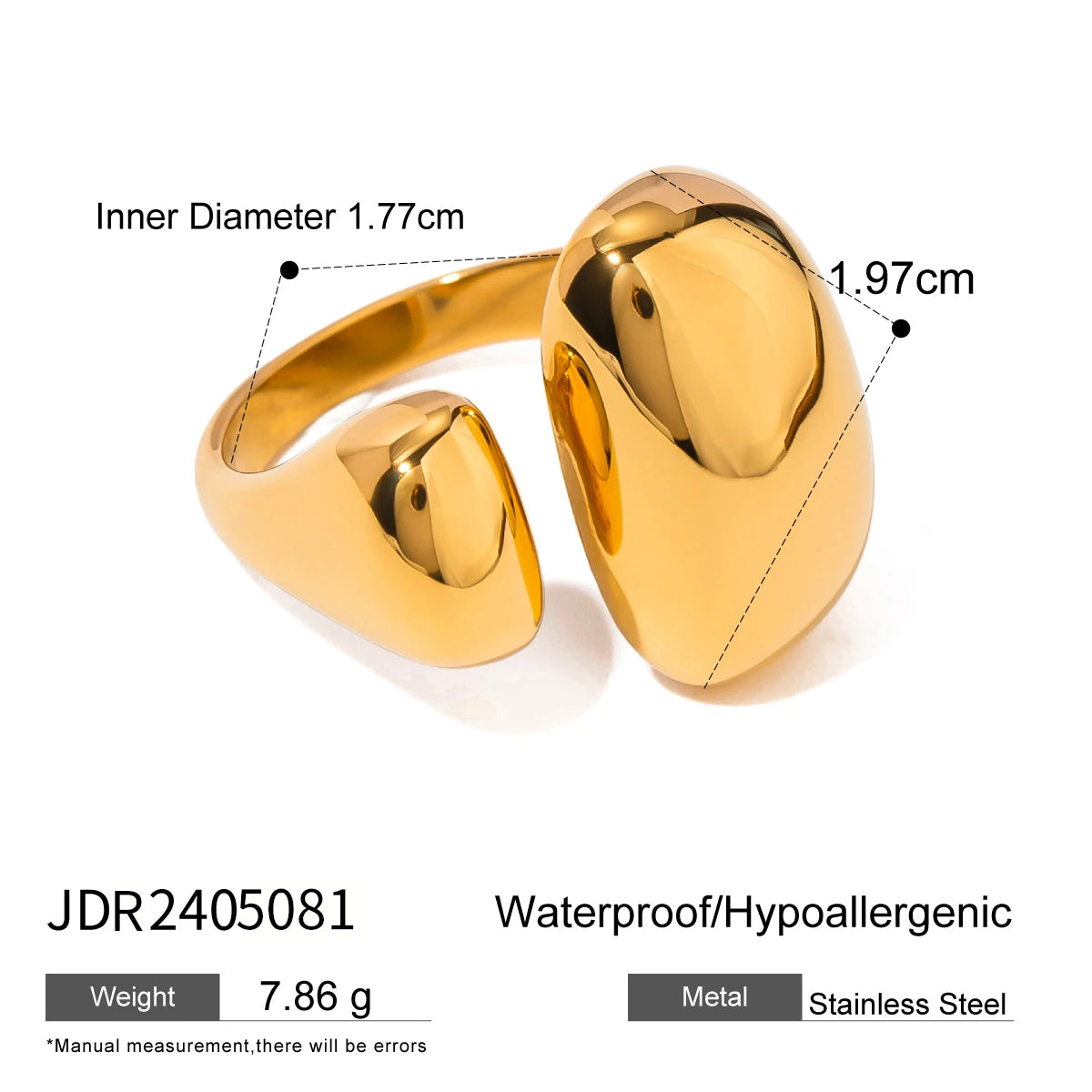 Uworld Fashion Imitation Pearl Stainless Steel Gold Color Ring for Women Engagement Party Gift Temperament Jewelry 2024