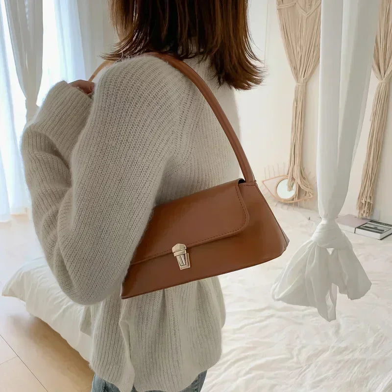 Luxury Women’s Crossbody Bag 2025 – Fashion Underarm Shoulder Handbag, Solid Color Purses for Women