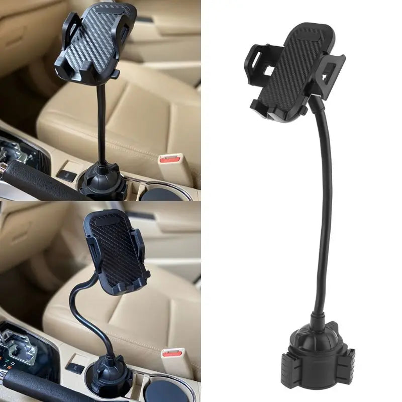Universal Car Cup Mount Mobile Phone Holder Stand Cradle for iPhone 5/6/7/8 Pus XR XS 3.5-7" Cellphone Smartphones