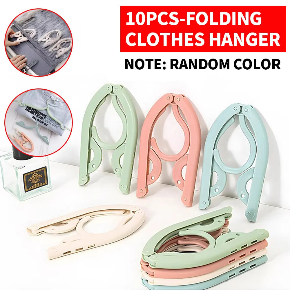 50PCS/30PCS/20PCS/10PCS multifunctional folding hangers are essential for home use, dormitories, business trips, and travel
