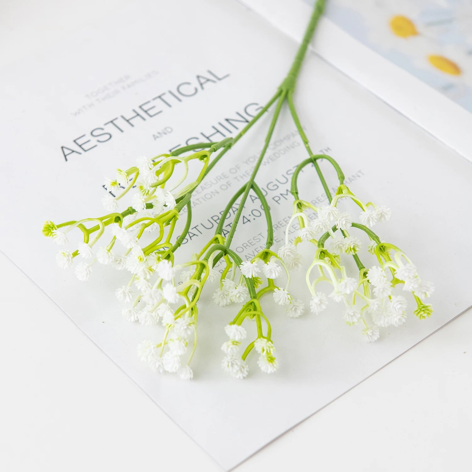 Artificial Plastics Flower Gypsophila Outdoor Garden Party Courtyard Home Vases Table Wedding Bridal Bouquet DIY Gifts Accessory