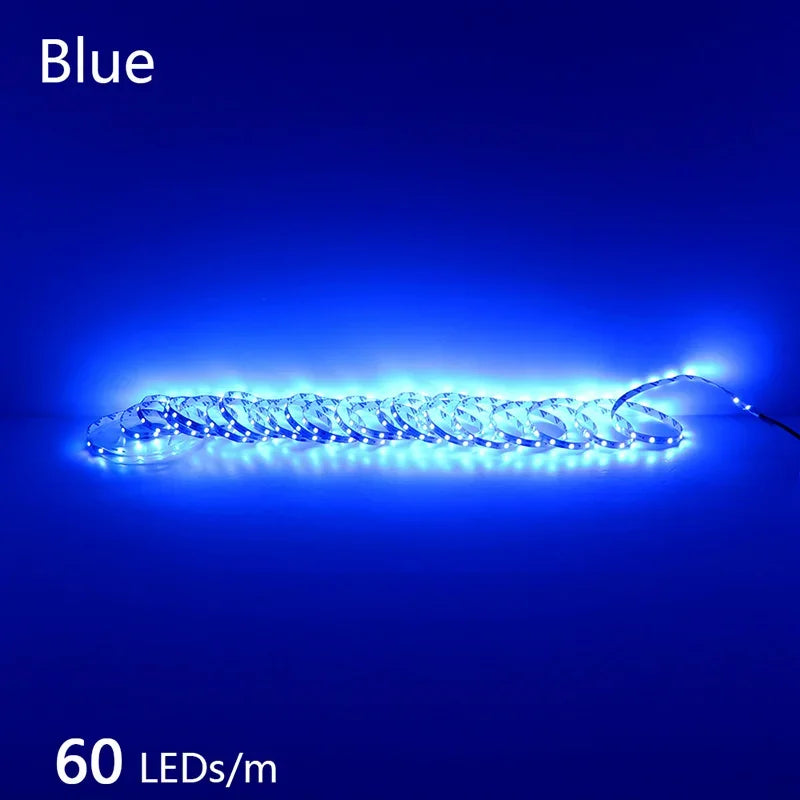 12V 24V LED Strip 2835 120LEDs/m Home Lamp Strip Pink Red Ice Blue Green Golden Yellow Orange Flexible Waterproof Soft Lamp Bar