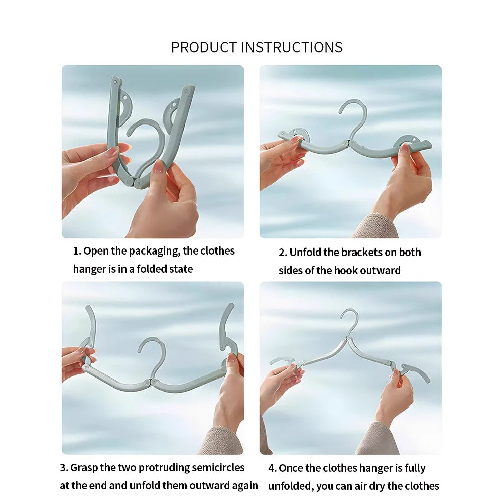 50PCS/30PCS/20PCS/10PCS multifunctional folding hangers are essential for home use, dormitories, business trips, and travel