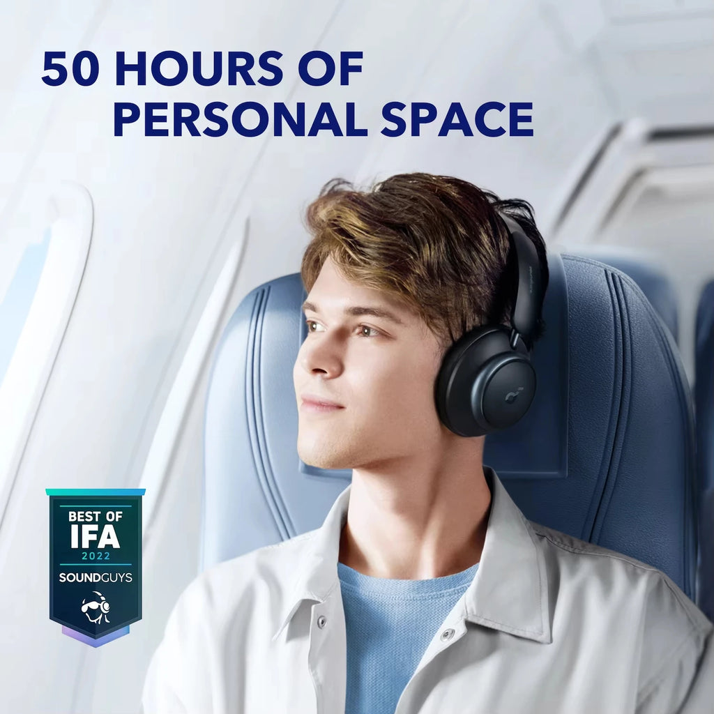 Soundcore by Anker Space Q45 Adaptive Active Noise Cancelling Headphones, App Control, LDAC Hi-Res Wireless Audio, Bluetooth 5.3