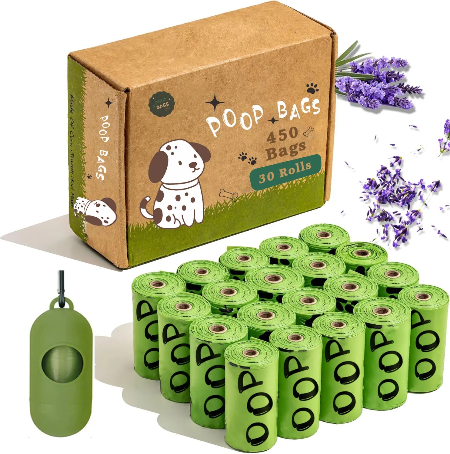 Lavender Scent Poop Bags