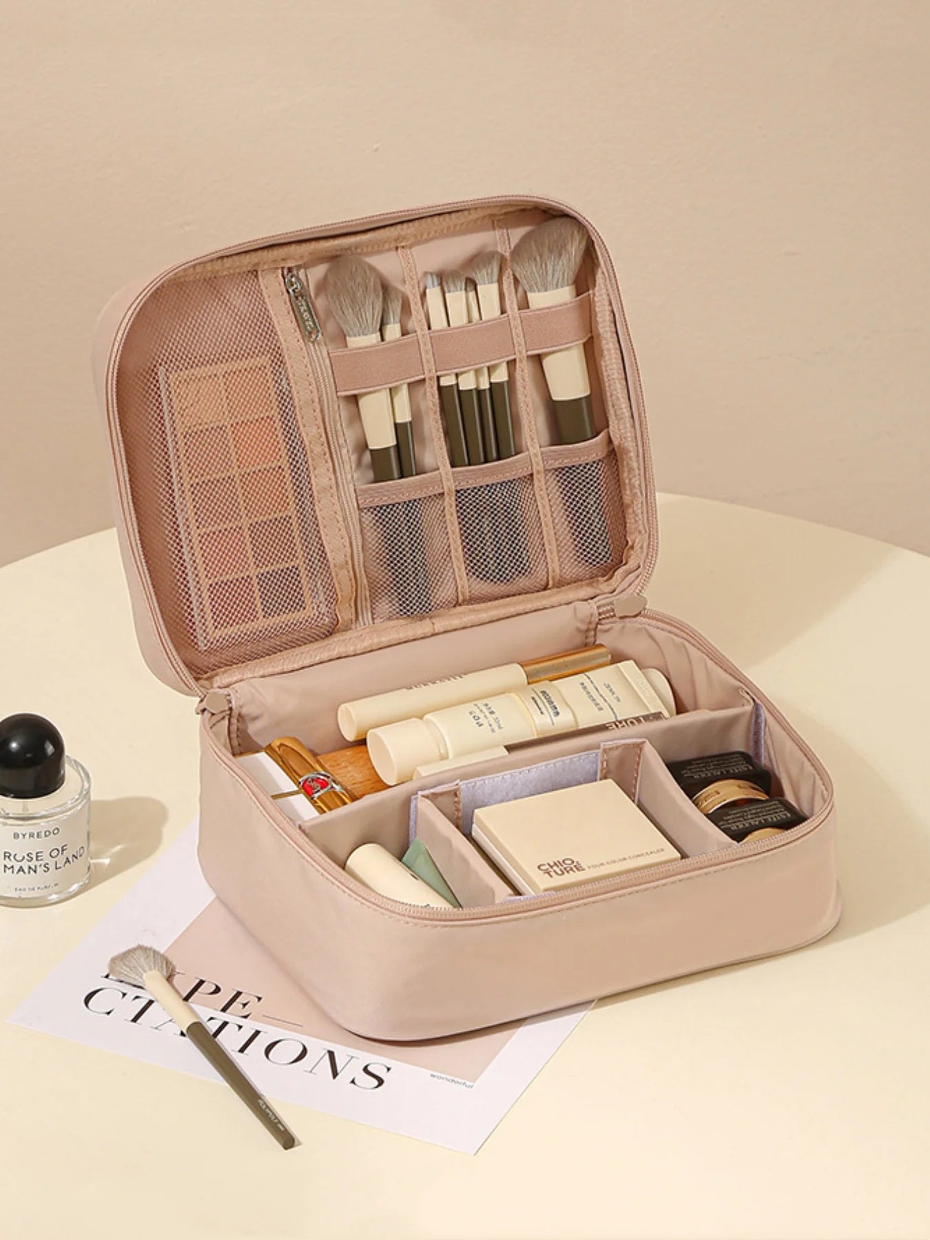 Unisex Travel Toiletry & Makeup Bag – Thickened Oxford Cloth, Single or Double-Layer, Multifunctional Organizer for Daily Use & Trips