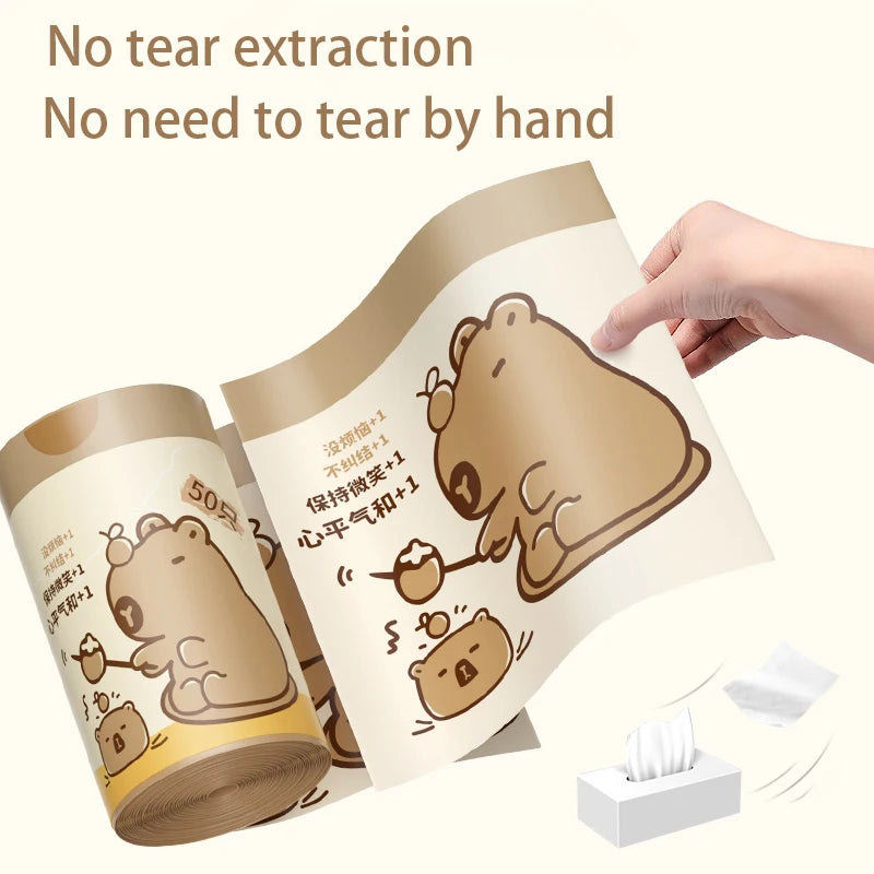 Thickened Tear-Free Drawstring Garbage Bag Portable Large Kitchen Cleaning Bag Household Essential