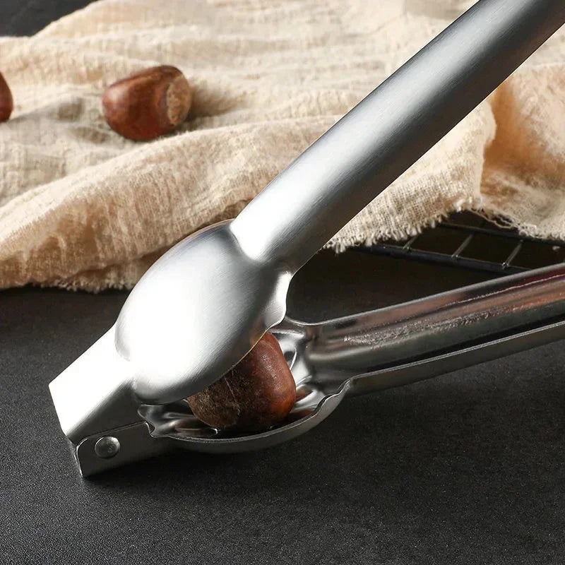 2in1 Chestnut Machine Stainless Steel Chestnut Cracker Opener Sheath Cutter Nuts Clip Walnut Pliers Tool Kitchen Accessori