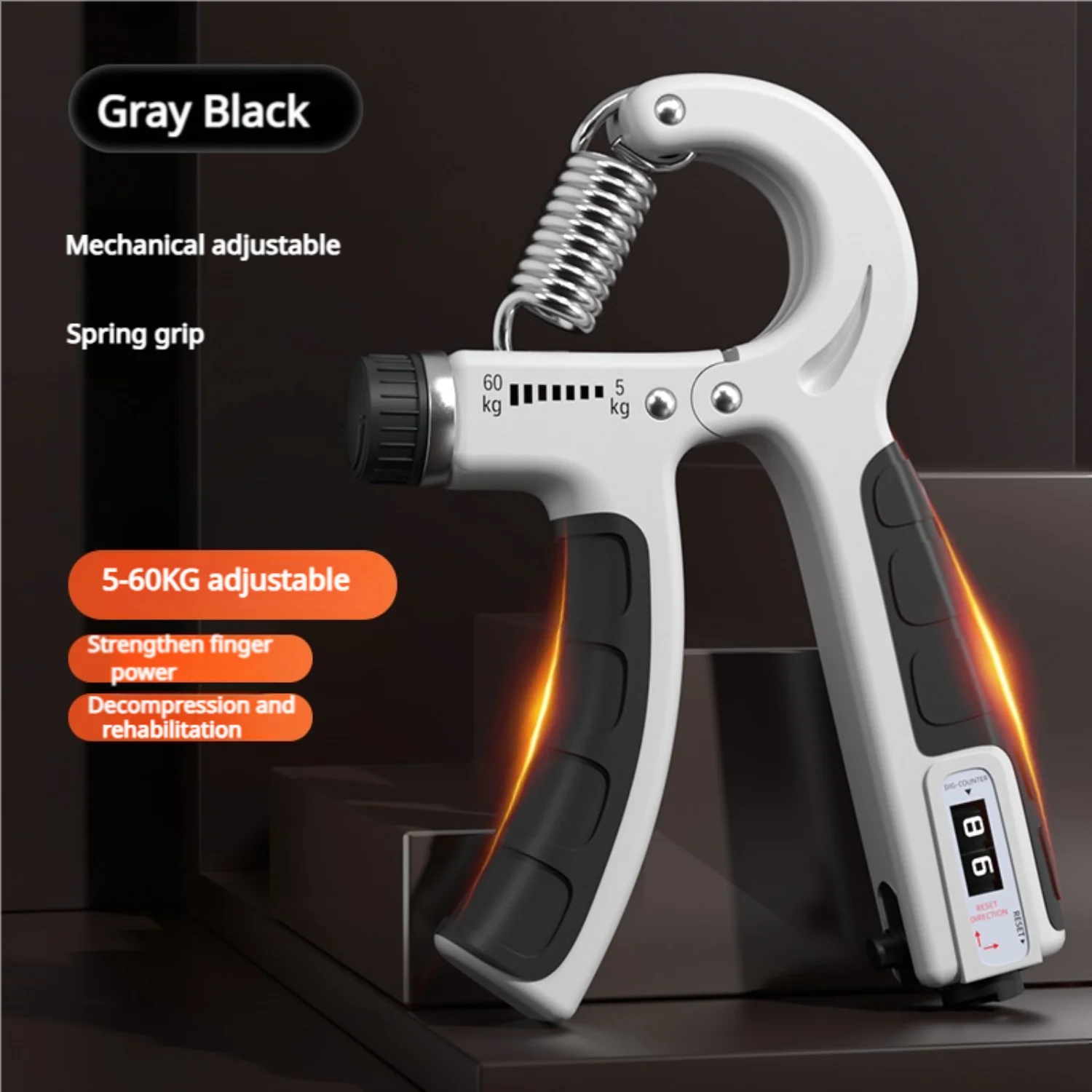 5-60KG Grip Strength TrainerHand Squeeze Forearm Strength TrainerAdjustable Resistance Hand Grip Strength TrainerMuscle Recovery