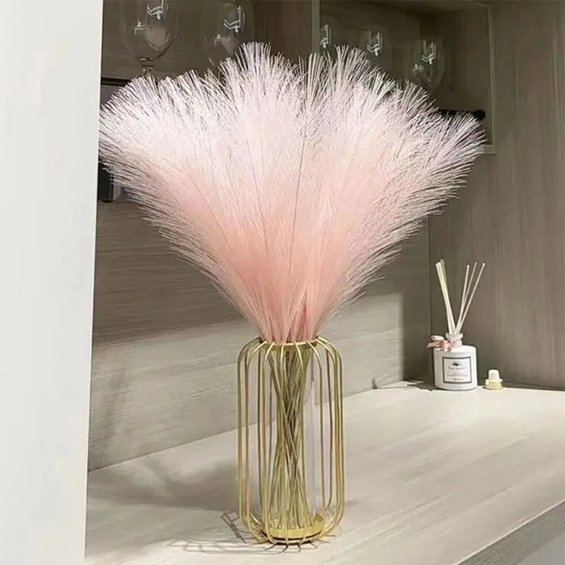 10pcs/set 10-Piece Black Faux Pampas Grass Floral Arrangement for Halloween, Wedding Centerpieces, Home Decor, Boho Style