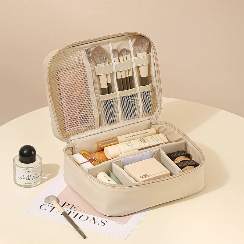 Unisex Travel Toiletry & Makeup Bag – Thickened Oxford Cloth, Single or Double-Layer, Multifunctional Organizer for Daily Use & Trips