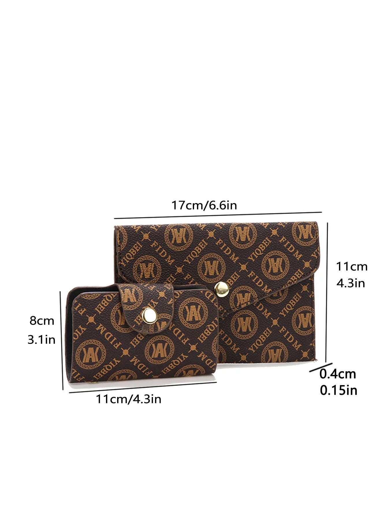 Elegant Fashion Women's Bag Set, 3-Piece European Style Tote and Wallet Combo, Geometric Pattern Faux Leather Handbag with Zip C