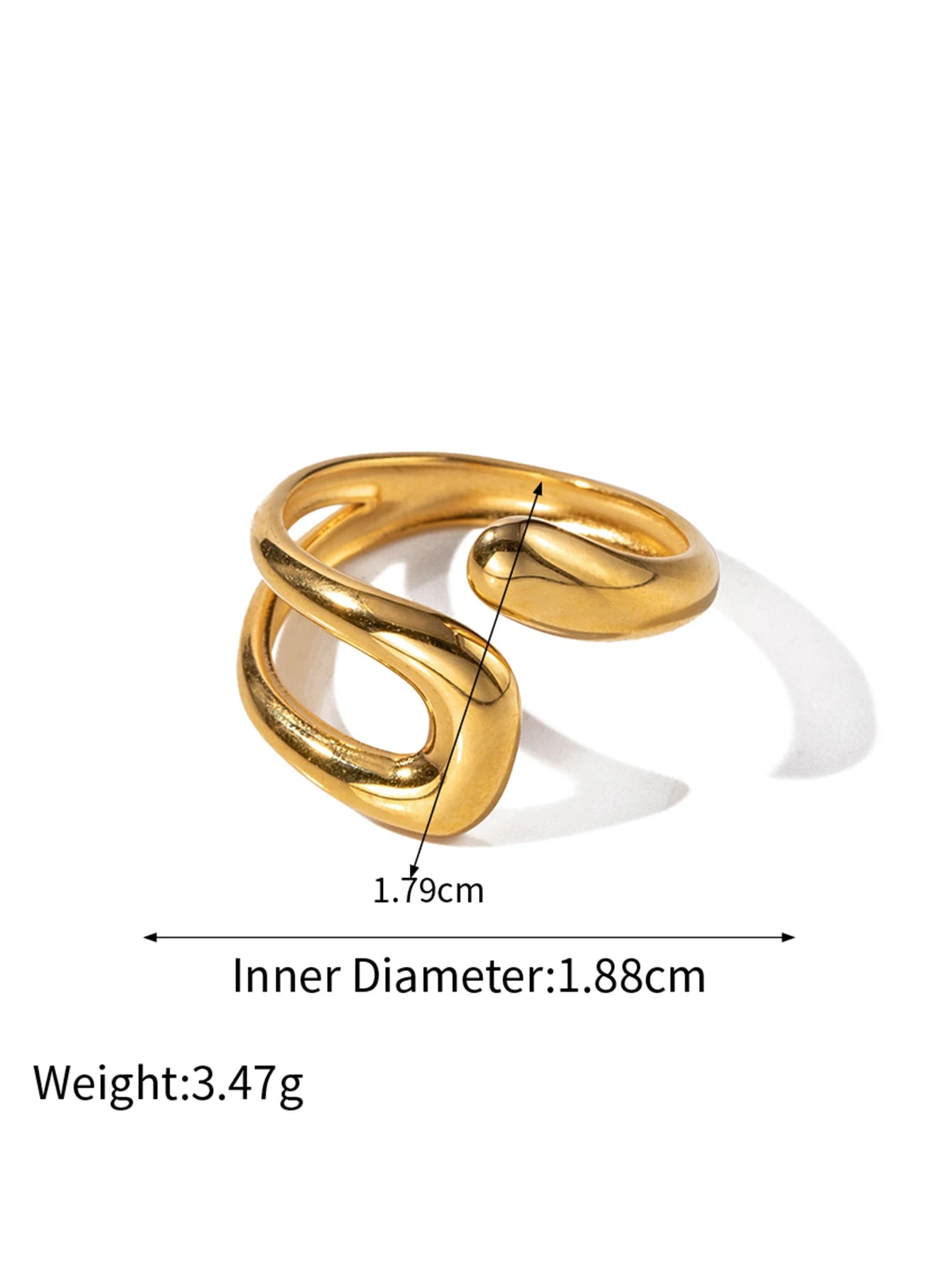 Uworld Fashion Imitation Pearl Stainless Steel Gold Color Ring for Women Engagement Party Gift Temperament Jewelry 2024